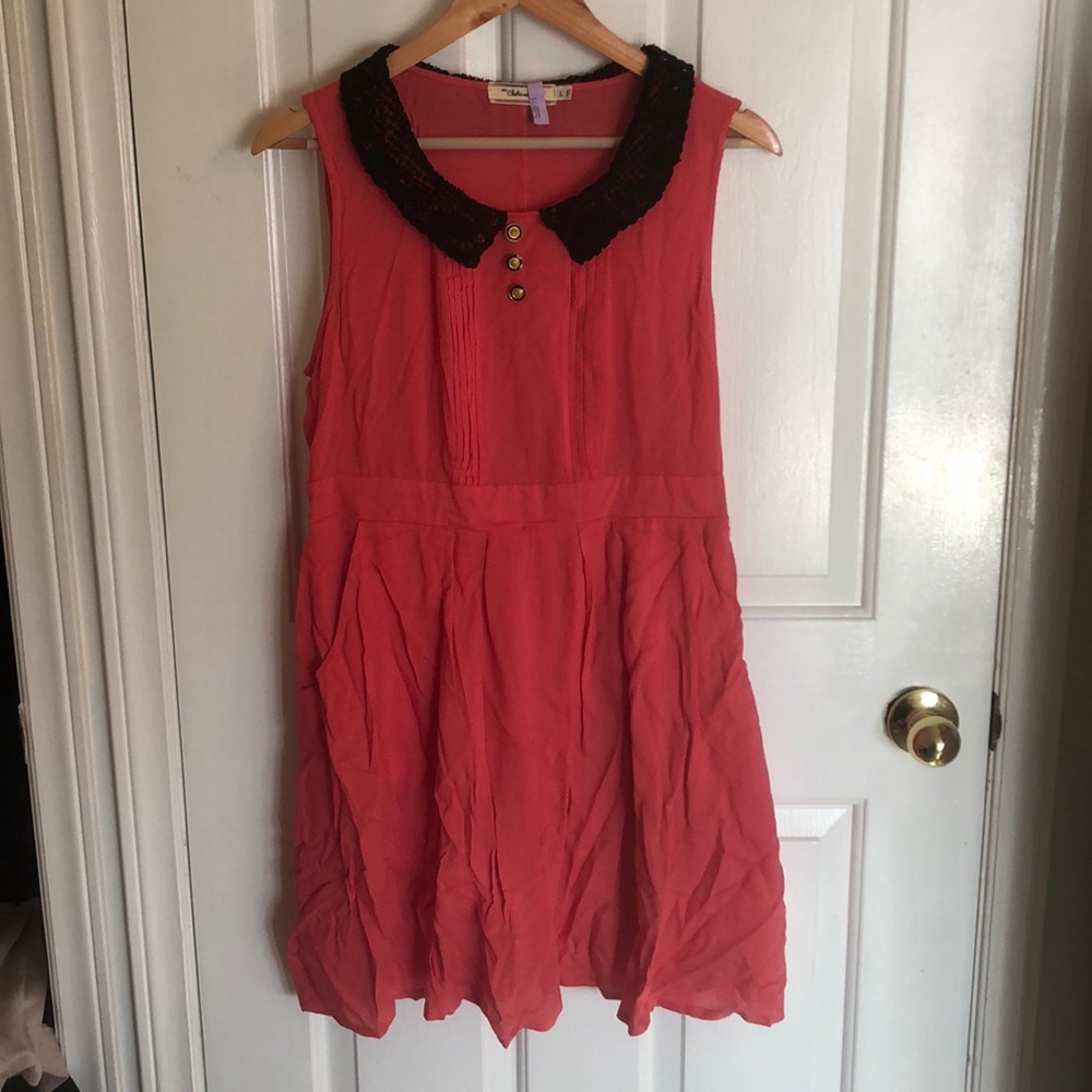 Coral pink dress